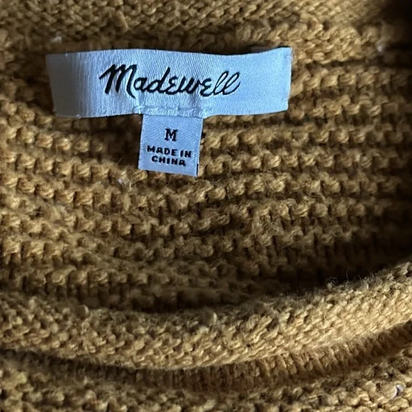 Madewell Highbury Sweater Tank Mustard Sleeveless Knit Top - Picture 5 of 7